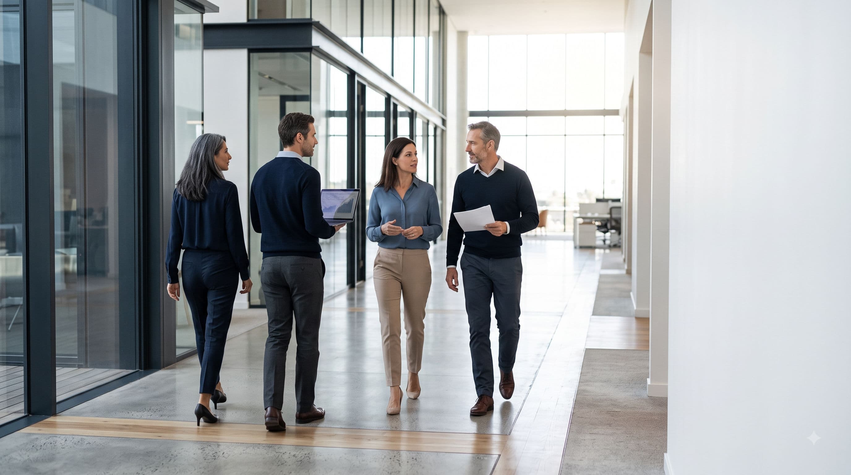 Enterprise workplace environment representing flexible workforce support