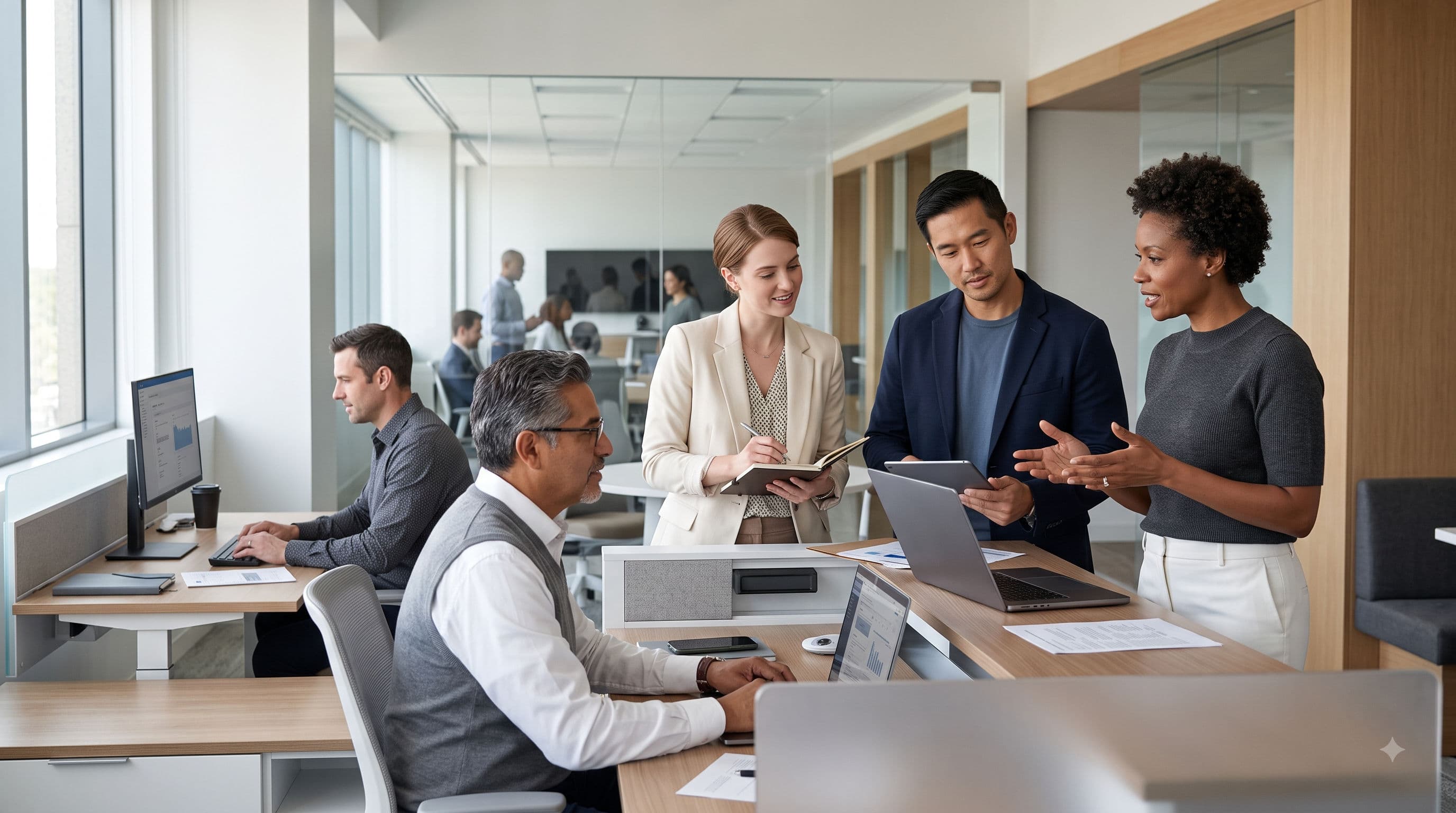 Workforce professionals connecting