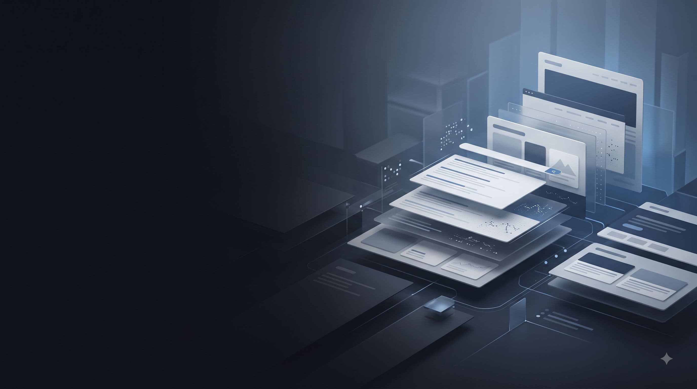 Business professional reviewing digital search visibility